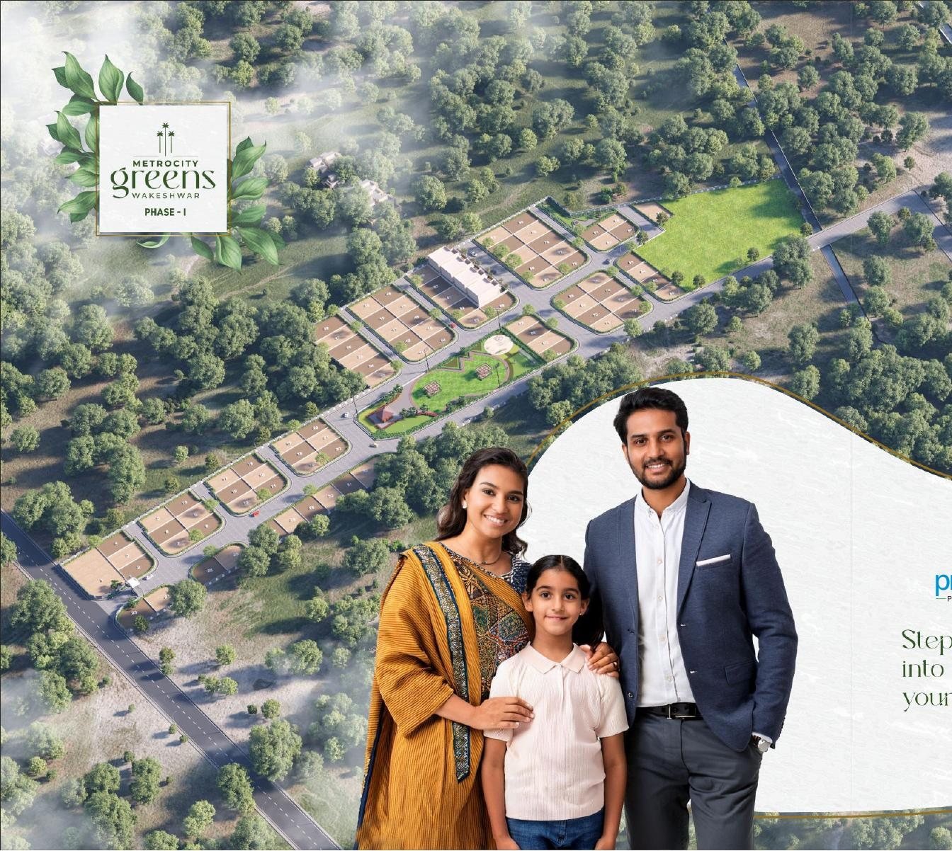 Metrocity Greens — Aerial view of the layout — artist's impression